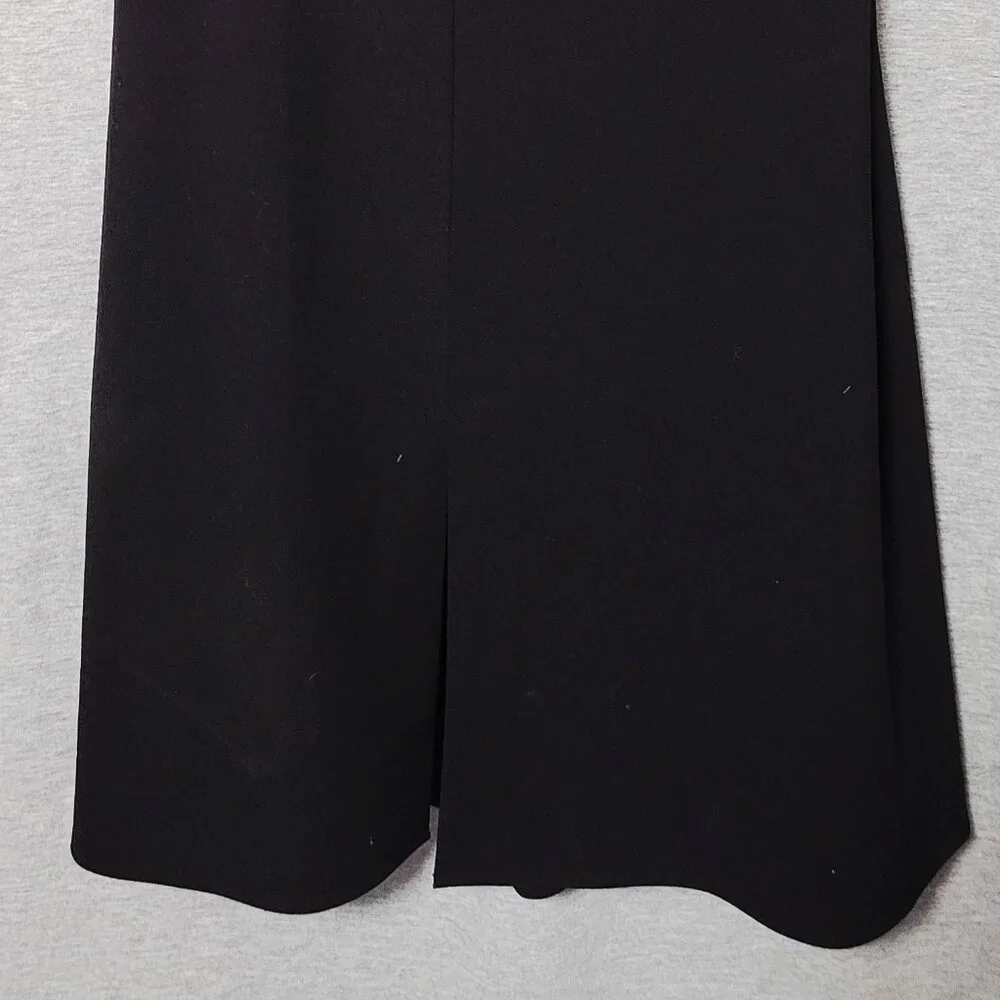 Women's The Limited Sleeveless Black Little Dress with Front Slit Size 2 - Picture 7 of 7